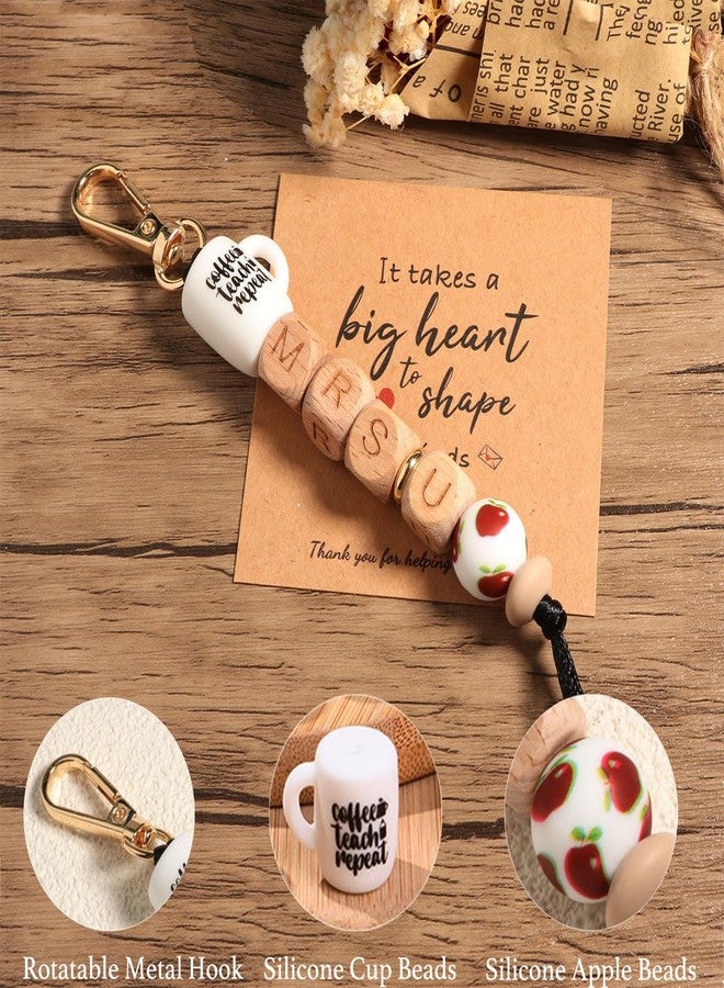 AULSIEY Teacher Appreciation Gifts for Women, End of Year Teacher Gifts from Student, Thank You Teachers Keychain Gift, Daycare Kindergarten Preschool Back to School Teachers Gift -L - Image 5