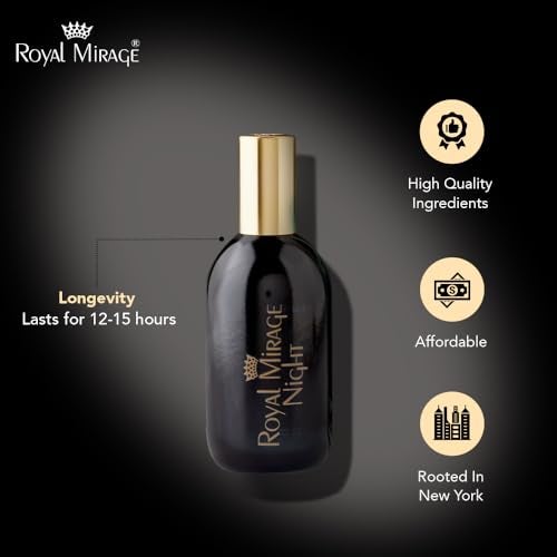 Royal Mirage Night Eau De Cologne for Men | Long-Lasting Perfume | Refined Nocturnal Fragrance | Fresh Greens, Floral & Musky Depth | Evening Versatility | Perfume for Man | 120ml - Image 4