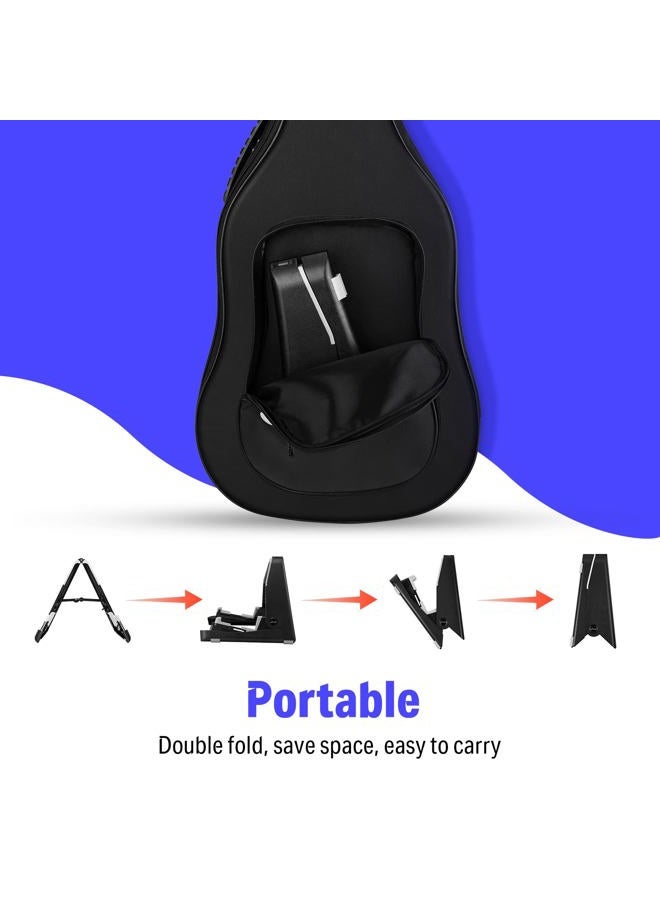 Donner Portable Guitar Stand DS-2 with Silicone Pads for Acoustic Guitar Electric Guitar Ukulele (Pack of 2) - Image 4