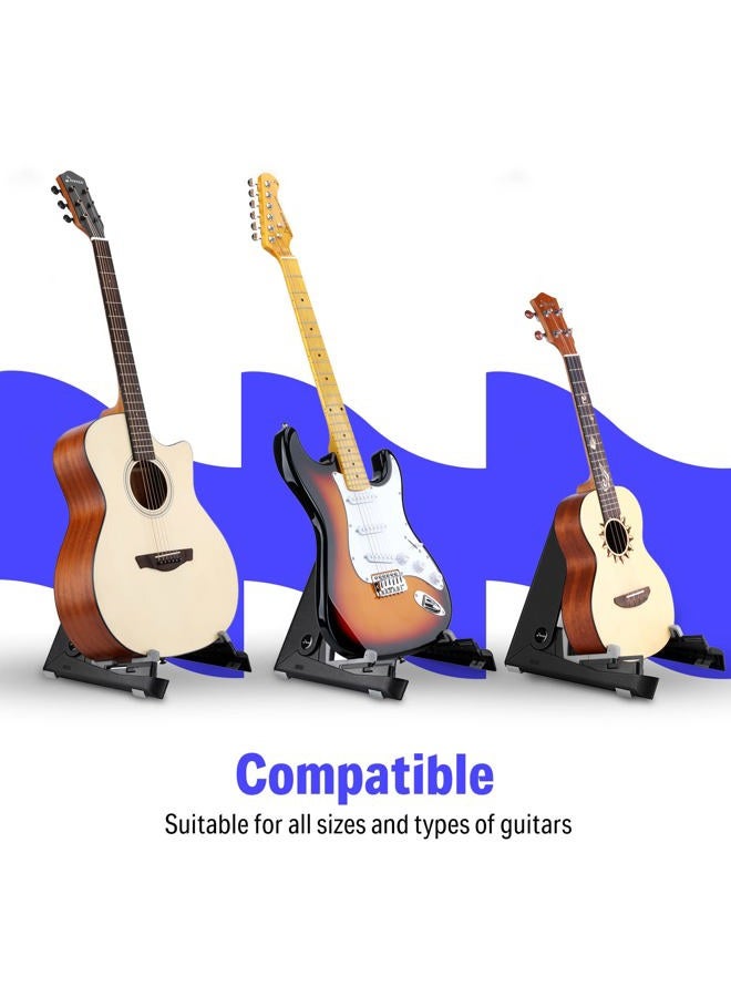Donner Portable Guitar Stand DS-2 with Silicone Pads for Acoustic Guitar Electric Guitar Ukulele (Pack of 2) - Image 2
