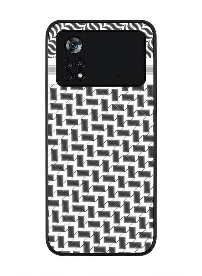 Stylizedd Rugged Black edge case for Poco M4 Pro 4G Slim fit Soft Case Flexible Rubber Edges Anti Drop TPU Gel Thin Cover - Shemag (Black) - Image 1