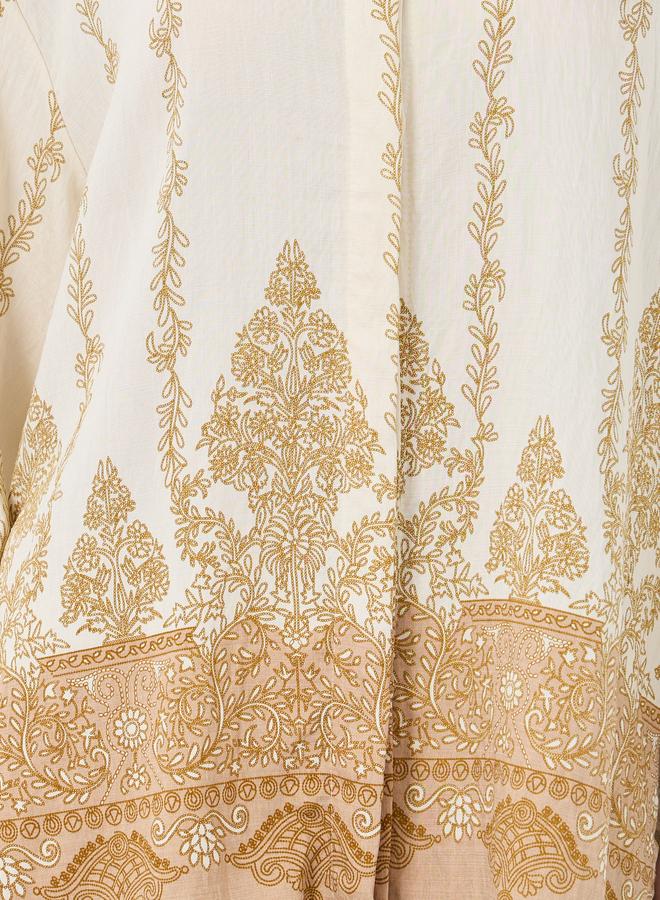 Styli Printed Oversized Spread Collar Shirt - Image 3