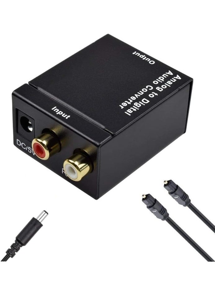 Analog to Digital Optical Toslink Audio RCA Converter/Adapter - Image 1