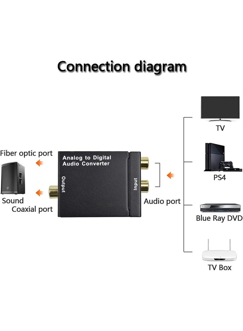 Analog to Digital Optical Toslink Audio RCA Converter/Adapter - Image 4