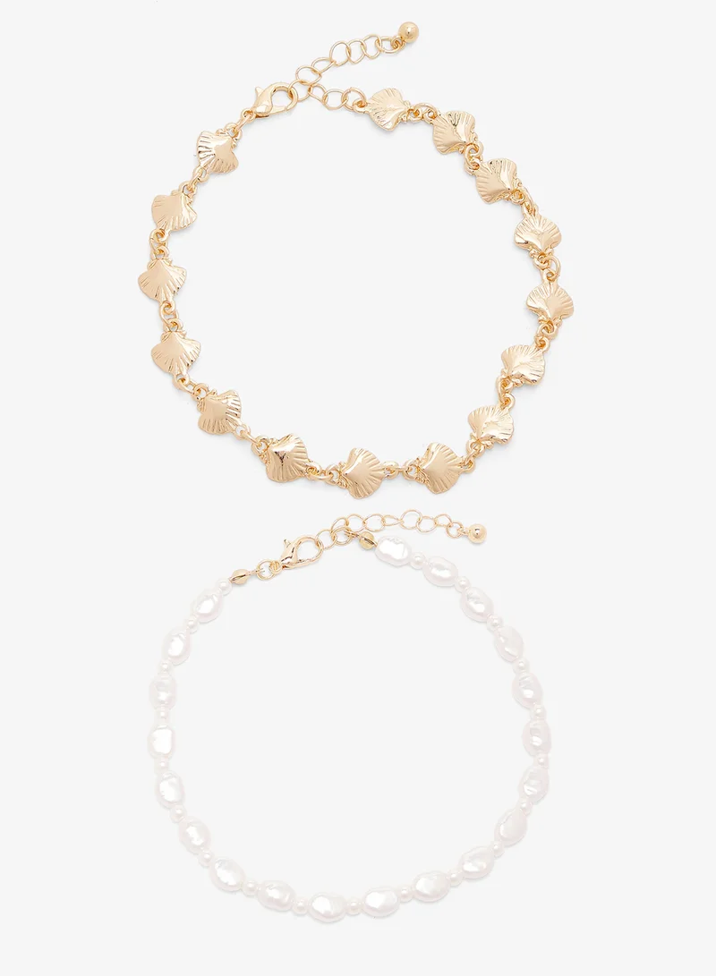 Ginger Gold Detail Anklets