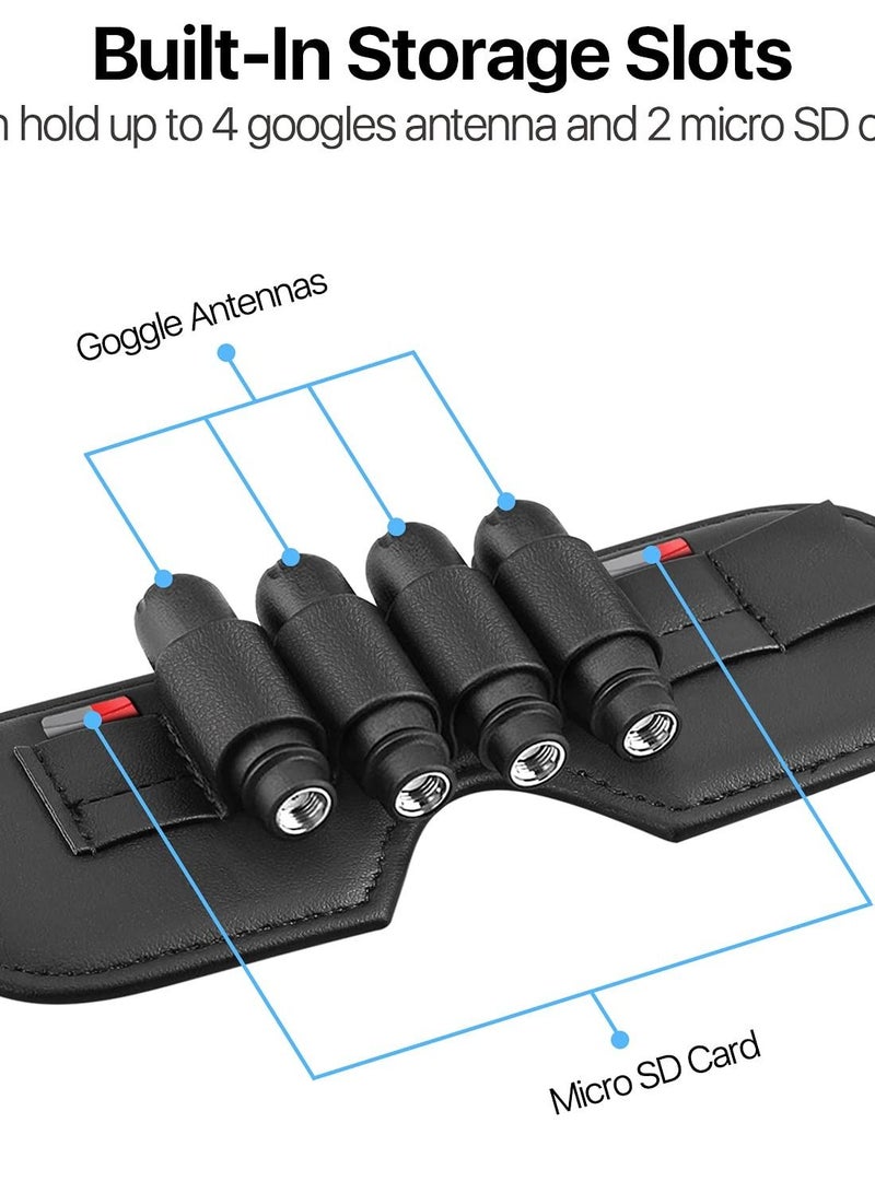 SYOSI Drone Goggles Protector, for DJI FPV Goggles V2 Lens Storage Cover with SD Card Slot, Light/Dust/Scratch Resistant Cover Drone Accessories - Image 4