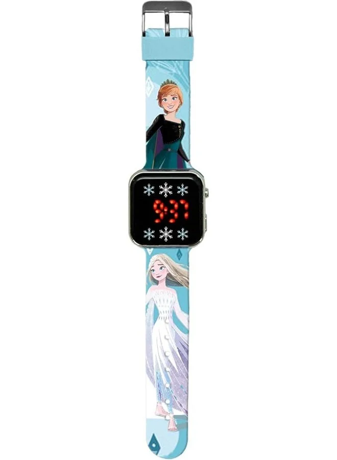 Disney Frozen Printed Strap LED Girls Watch - FZN4918
