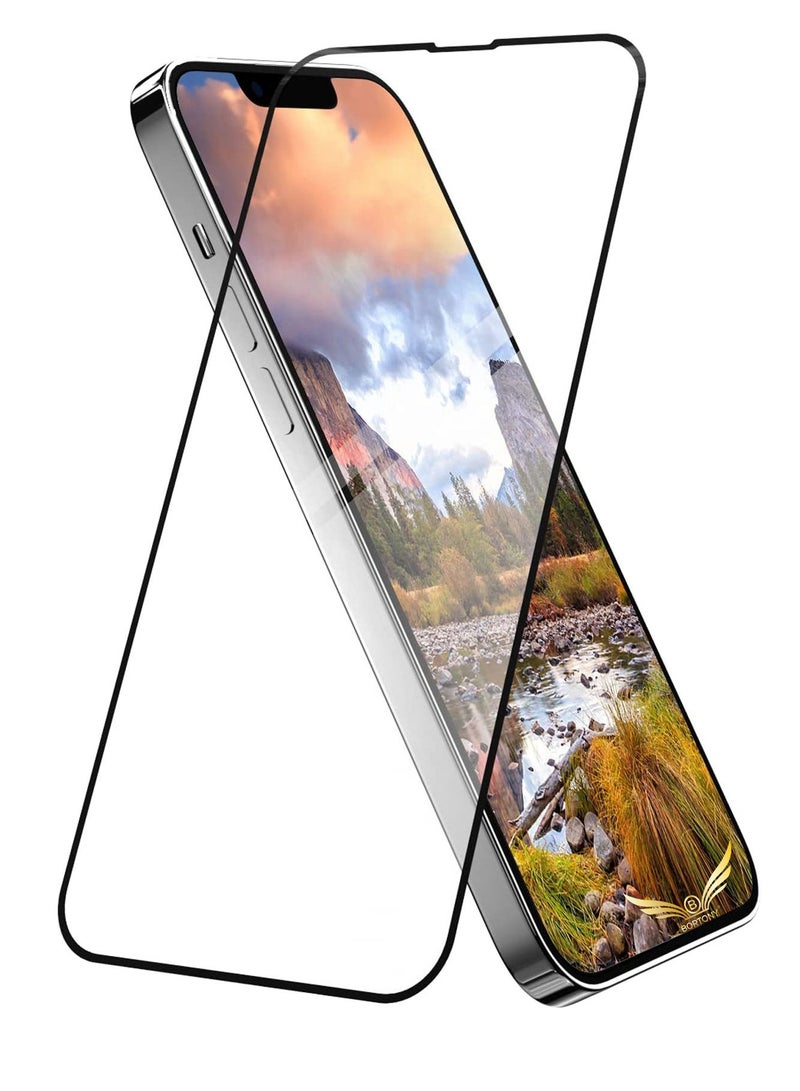 BORTONY iPhone 14 Plus/13 Pro Max Privacy Full Coverage Screen Protector Anti-Spy Tempered Glass Film Edge to Edge Protection Case Friendly for Apple iPhone 14 Plus/13 Pro Max 6.7-Inch - Image 1
