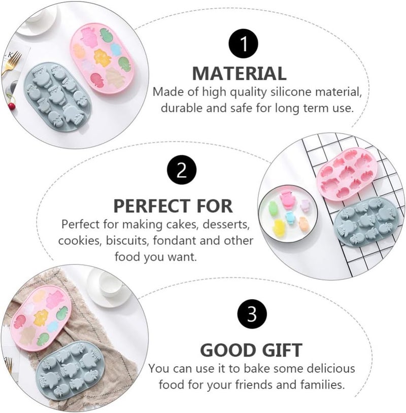 comfrt 2pcs Silicone Baking Molds 3D Easter Chick Molds Cake Molds Decorative Fondant Molds for Chocolate Candy Dessert Sugar Cake Cupcake Oreos Resin Clay - Image 3