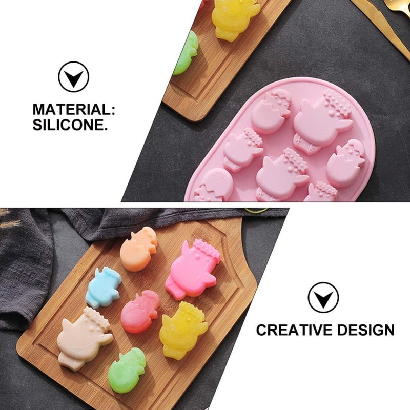 comfrt 2pcs Silicone Baking Molds 3D Easter Chick Molds Cake Molds Decorative Fondant Molds for Chocolate Candy Dessert Sugar Cake Cupcake Oreos Resin Clay - Image 4