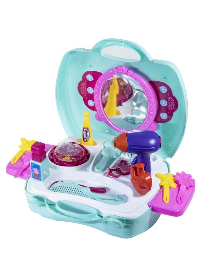 سكودل مجموعة ألعاب بيبا بيج بيوتي من سكودل مع حقيبة حمل صغيرة لطيفة، هدية لطفلتك مكونة من 22 قطعة، متعددة الألوان، للأطفال البنات من سن 3 سنوات فما فوق - Image 1