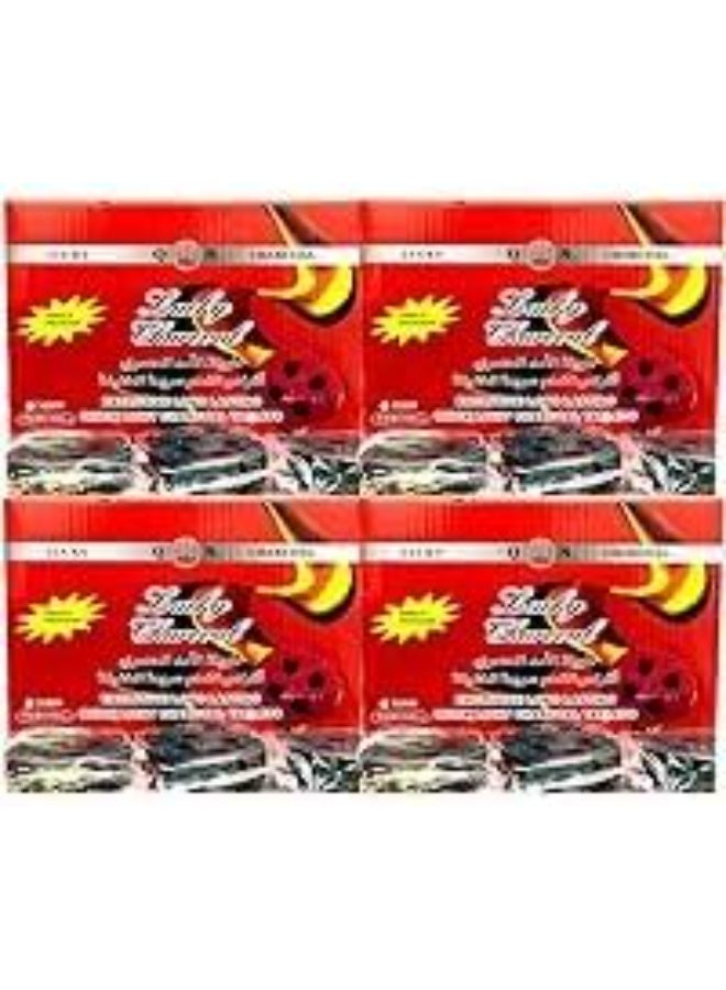 Lucky Charcoal Quick Ignition and Long Lastting for Bakhoor   Charcoal- Pack Of 4 - Image 1
