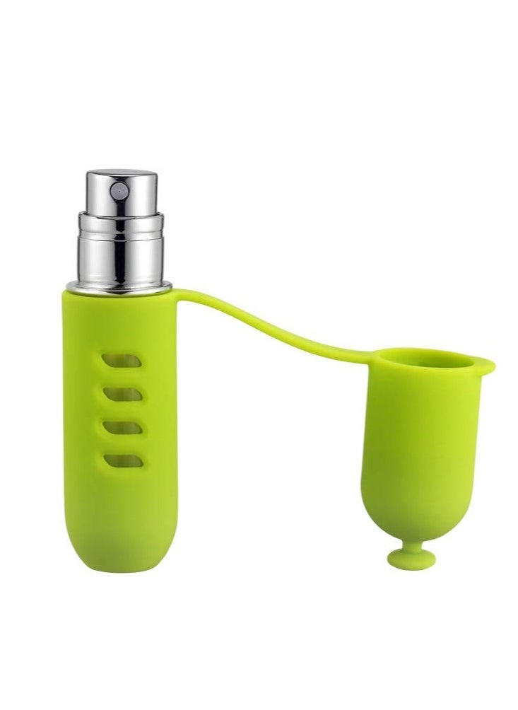SYOSI - 5ml Refillable Perfume Atomizer for Travel, TSA-Approved Portable Mini Empty Cologne Spray Pump Bottle, Dispenser Container Pocket Size Men and Women (Green) - Image 1