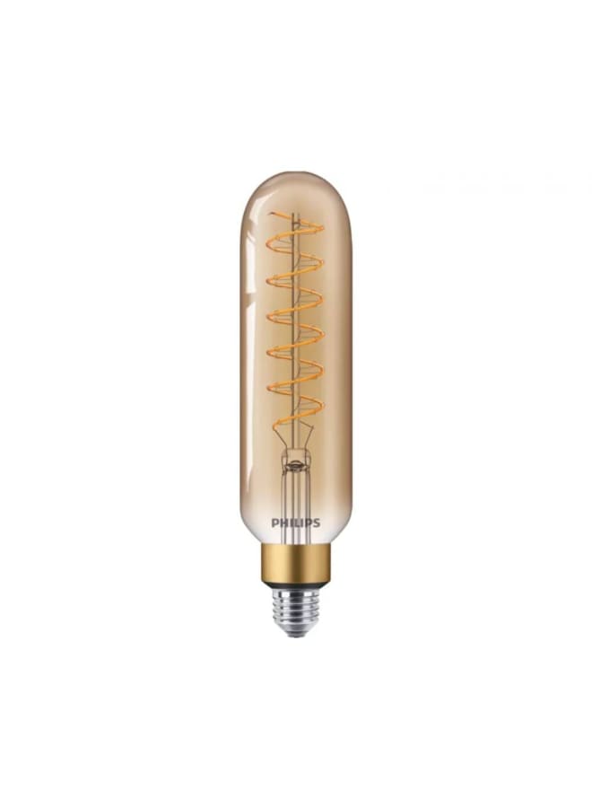 Philips Filament LED Bulb 7W Equivalent 40W, Warm giant E27 T65 GOLD DIM - Image 1