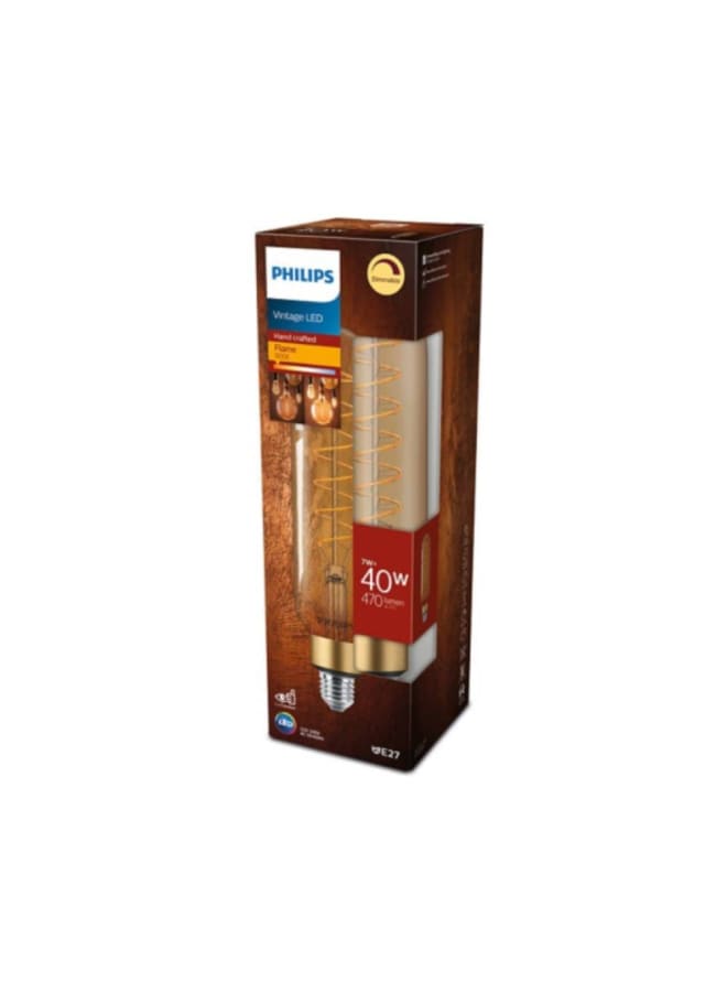 Philips Filament LED Bulb 7W Equivalent 40W, Warm giant E27 T65 GOLD DIM - Image 2