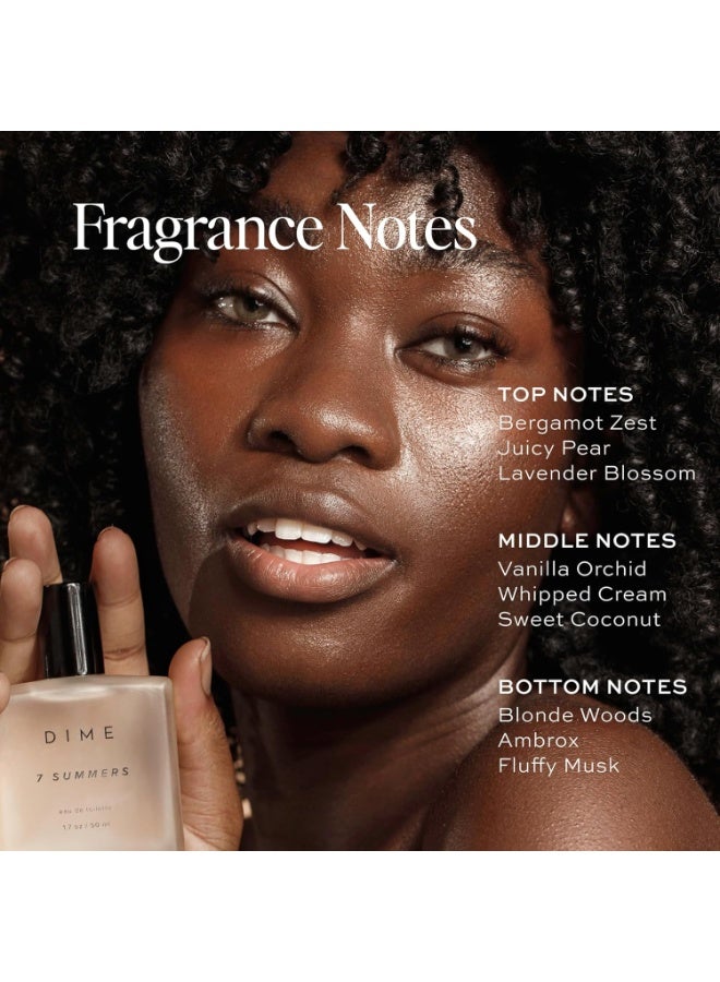 دايم عطر الجمال 7 الصيف للنساء، 1.7 أوقية / 50 مل - رائحة زهرية حلوة، عطر نظيف مياه المرحاض، غير حساسية - Image 4