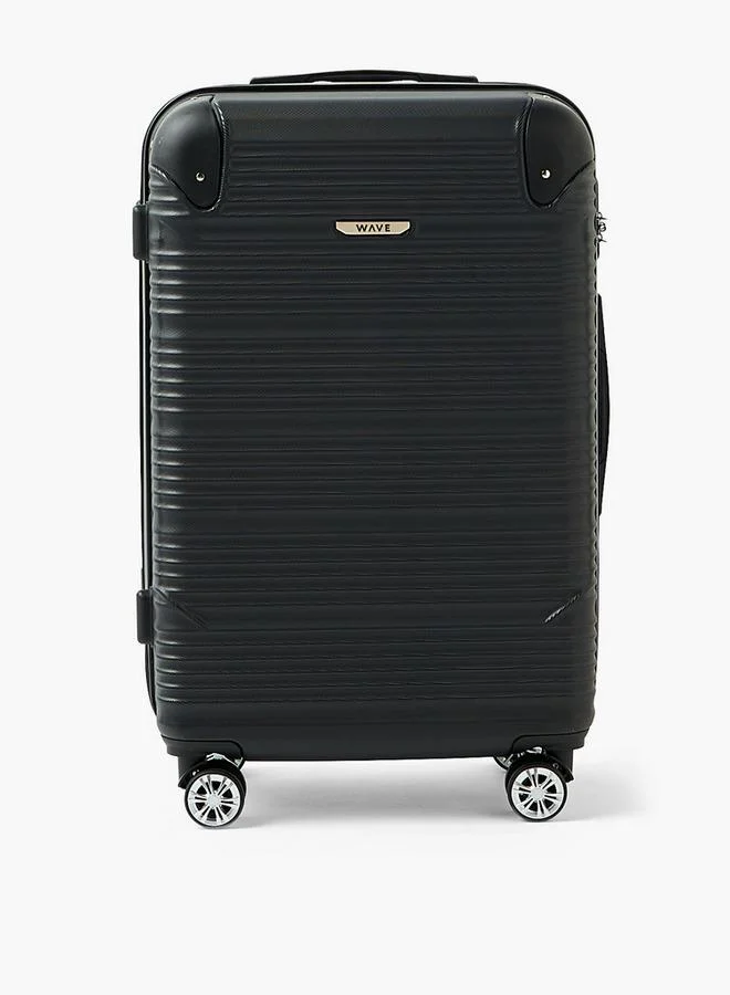 وايف Textured Hardcase Luggage Trolley With Retractable Handle - 20 Inches Cabin Bag