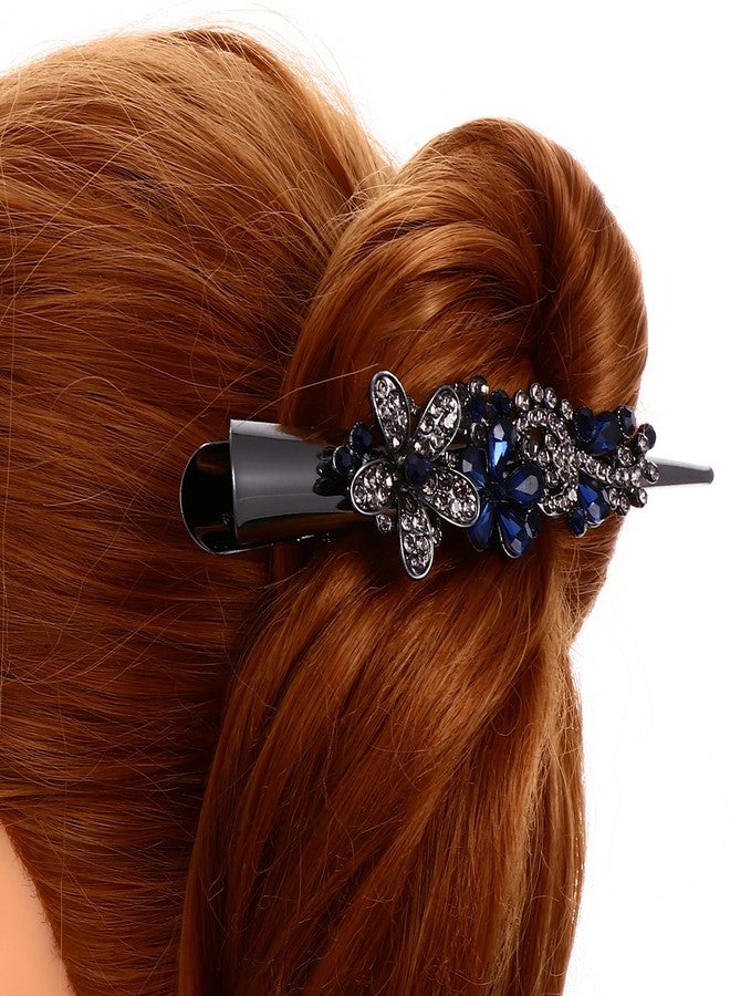 KALLORY Crystal Hair Clips 3 Pcs Large Rhinestone Alligator Clips for Women Hair Styling Festival and Daily Wear Accessories - Image 3