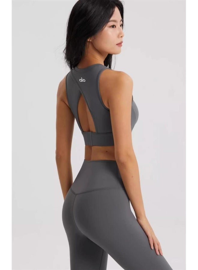 alo Alo High-Intensity Shockproof Fitness Yoga Bra with Beautiful Back Design  - Image 5