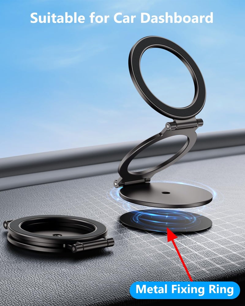 MAGDIGITEH Dual Magnetic Phone Ring Holder for MagSafe, Compatible with Magnet Gym Golf, Car Mount, 1/4" Screw Hole Tripod Adapter Mount, Phone Grip for iPhone 17/16/15/14/13/12 Pro Max/Samsung & Androids - Image 5