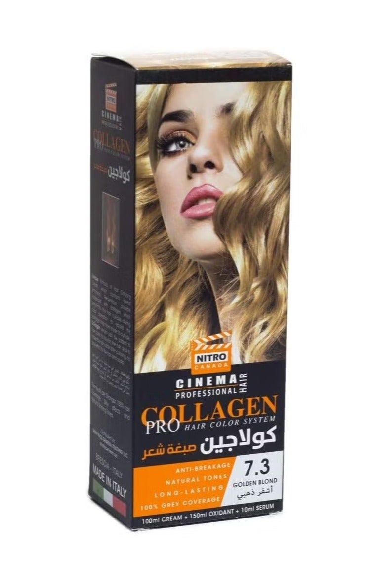 نيترو كندا كولاجين صبغة شعر لون اشقر ذهبي 7.3