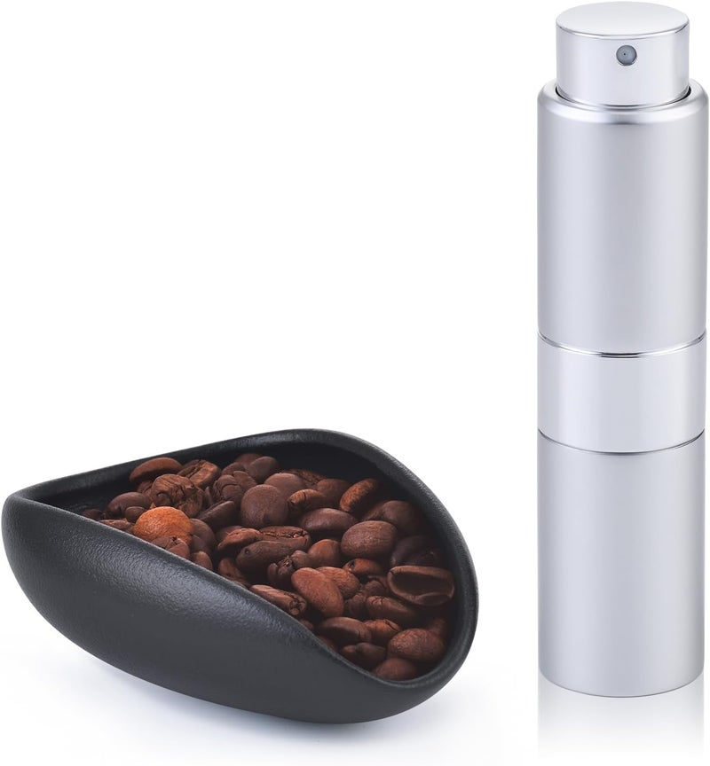 Lulupack Coffee Bean Dosing Cup with 20ML Spray Bottle, Coffee Measuring Cups & Espresso Bean Spritzer Kit - Image 1