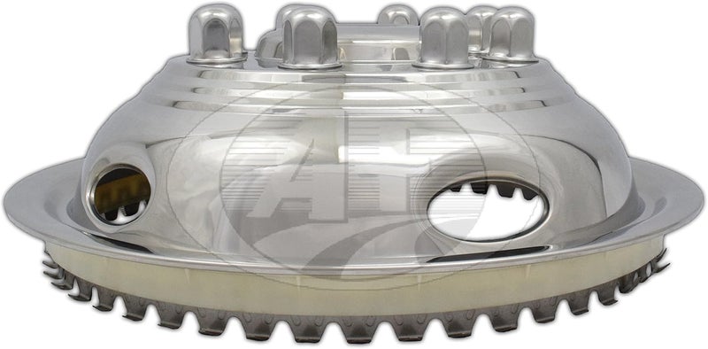 A+ 17" Stainless Steel Wheel Simulator for GMC 3500 and Dodge 3500 - Image 3