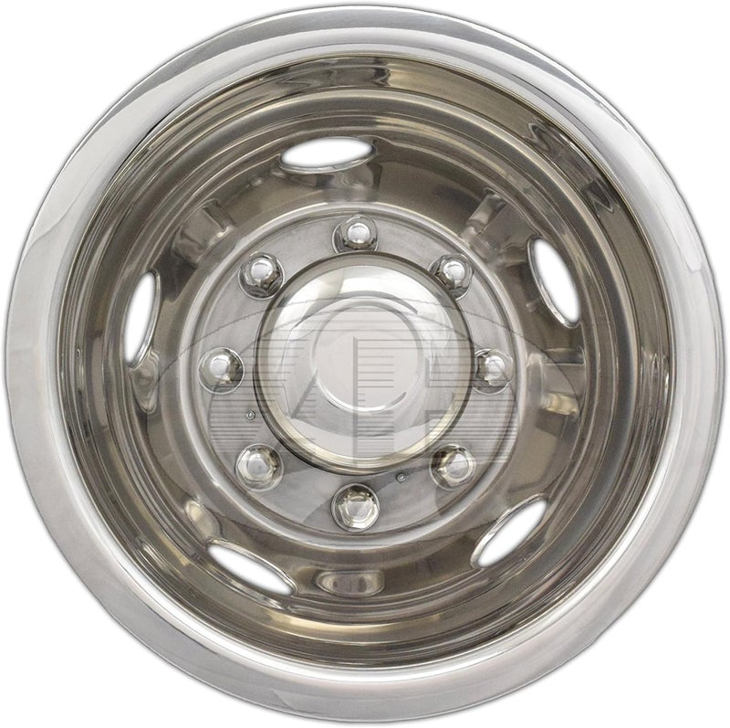 A+ 17" Stainless Steel Wheel Simulator for GMC 3500 and Dodge 3500 - Image 4