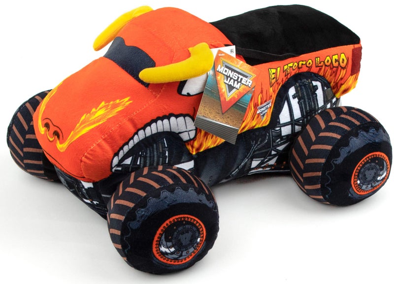 Jay Franco Monster Jam Plush Stuffed El Toro Loco Pillow Buddy - Super Soft Polyester Microfiber, 14 inches (Official Monster Jam Product) - Image 5