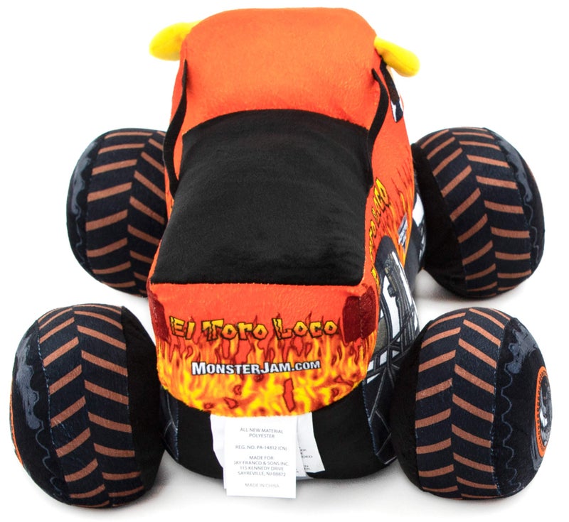 Jay Franco Monster Jam Plush Stuffed El Toro Loco Pillow Buddy - Super Soft Polyester Microfiber, 14 inches (Official Monster Jam Product) - Image 3