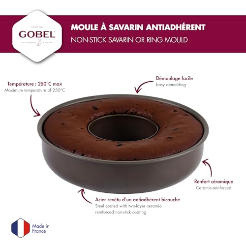 Gobel - Non-Stick Deep Savarin or Ring Mold - Ø9 1/2" x 2 1/4" - Image 3