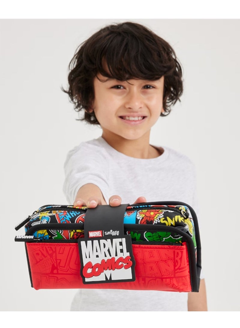 Smiggle Marvel Comics x Flip-Open Pencil Case - Large Capacity Pencil Case - Image 2