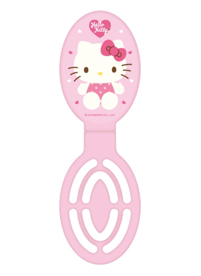 Miniso MINISO Sanrio Characters Pink Collection Oval Folding Mirror Brush (Hello Kitty) – Cute and Practical Beauty Tool 