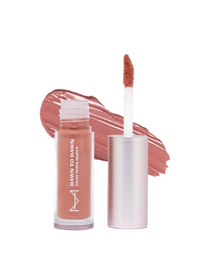 House Of Makeup Matte Liquid Lipstick MINIS with Hyaluronic Acid & Vitamin E | Long Lasting, Smudgeproof | Non-cakey, Non-drying | 2 ml | Apricot Whip - Image 1