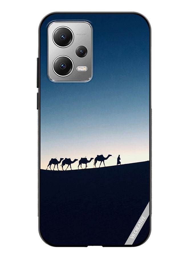 VR CREATIVE Protective Case Cover For Xiaomi Redmi Note 12 Camel Walking Design Multicolour - Image 1