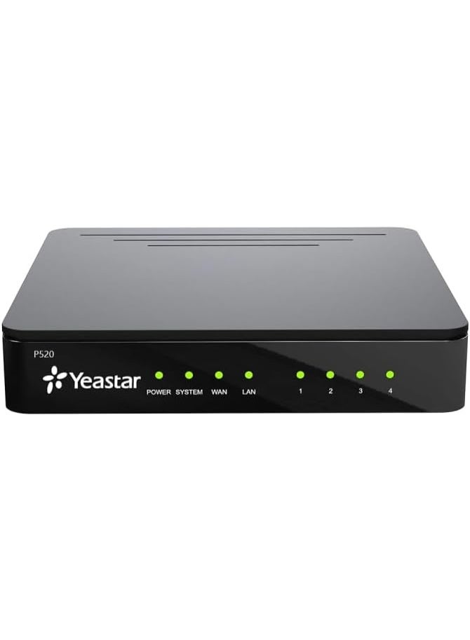Yeastar P520 IP PBX System for Small to Medium Businesses | 20 Users VoIP PBX | Unified Communications & VPN Remote Access | Call Center, SIP Trunk, FXS/FXO Support - Image 1