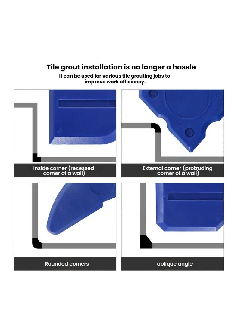 general 18PCS Caulk Remover Tool Set - Grout Sealing & Silicone Sealant Cleaner Kit for Kitchen Bathroom Window Gap Cleaning - Image 3