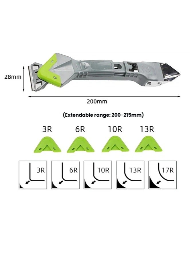 general 18PCS Caulk Remover Tool Set - Grout Sealing & Silicone Sealant Cleaner Kit for Kitchen Bathroom Window Gap Cleaning - Image 5