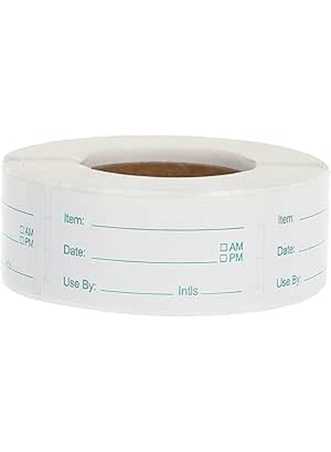 Removable Freezer Refrigerator Food Storage Labels 1 Roll Write On Containers - Image 1