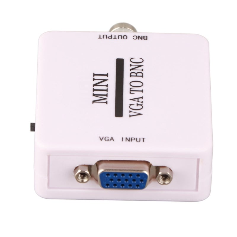 Mini VGA to BNC Converter - 1920 x 1080@60Hz High Resolution Compact Portable Sturdy Durable Video Adapter for Home HDTV Monitors TVs Computers - Image 1