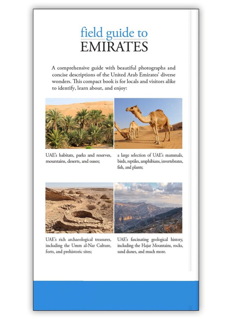 Field Guide to Emirates - Field guide to Emirates the UAE’s first comprehensive resource on geology archaeology environment native flora and fauna including invertebrates fish amphibians reptiles and birds - Image 1