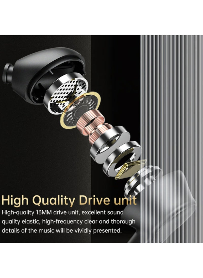 GREEN LION - TouchWave ANC Earbuds, Built in Touch Control Display, 500 mAh Charging Case Battery, 6 hours Playtime, IPX5 Waterproof, 15-20 Meters Bluetooth Range, 5.3 Bluetooth Version, 13mm Driver Size - Black - Image 1