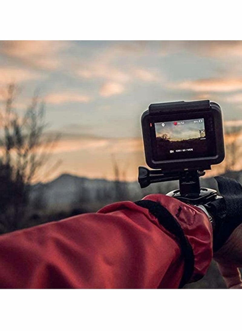 Captaintech Wrist Scuba Mount 360 Degree Panoramic Swiveling Hand Glove Style Mounts Palm Strap for GoPro Hero 9 8 7 6 5 4, DJI OSMO Action, Xiaoyi, AKASO Action Camera Outdoor Sports Accessories - Image 2