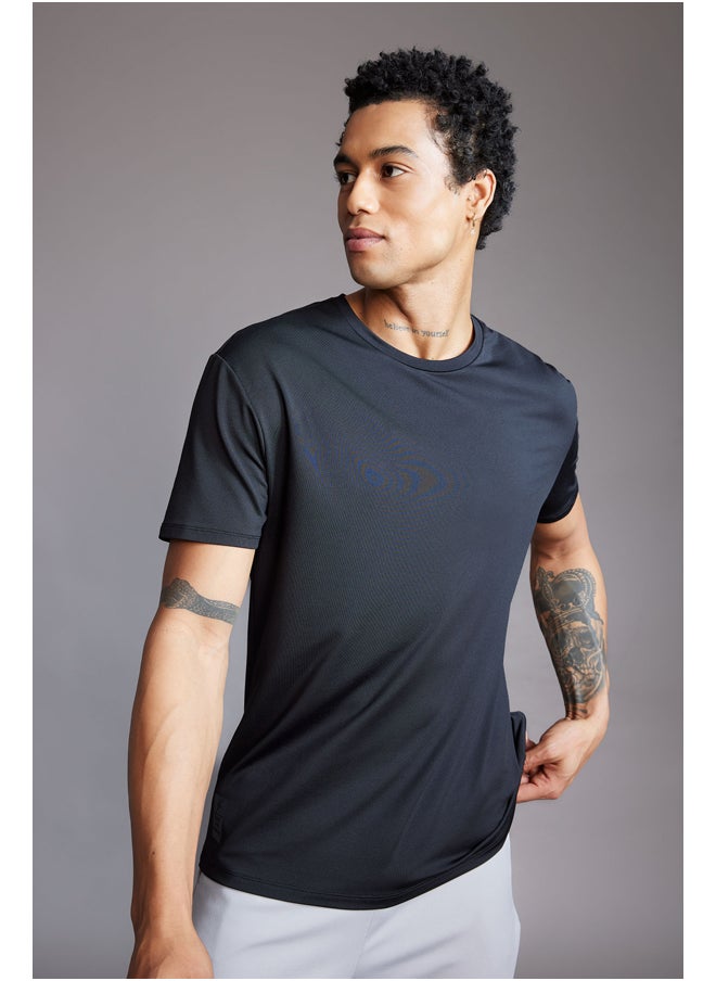 DeFacto - Man Standart Fit Crew Neck Short Sleeve Knitted T-Shirt - Image 1