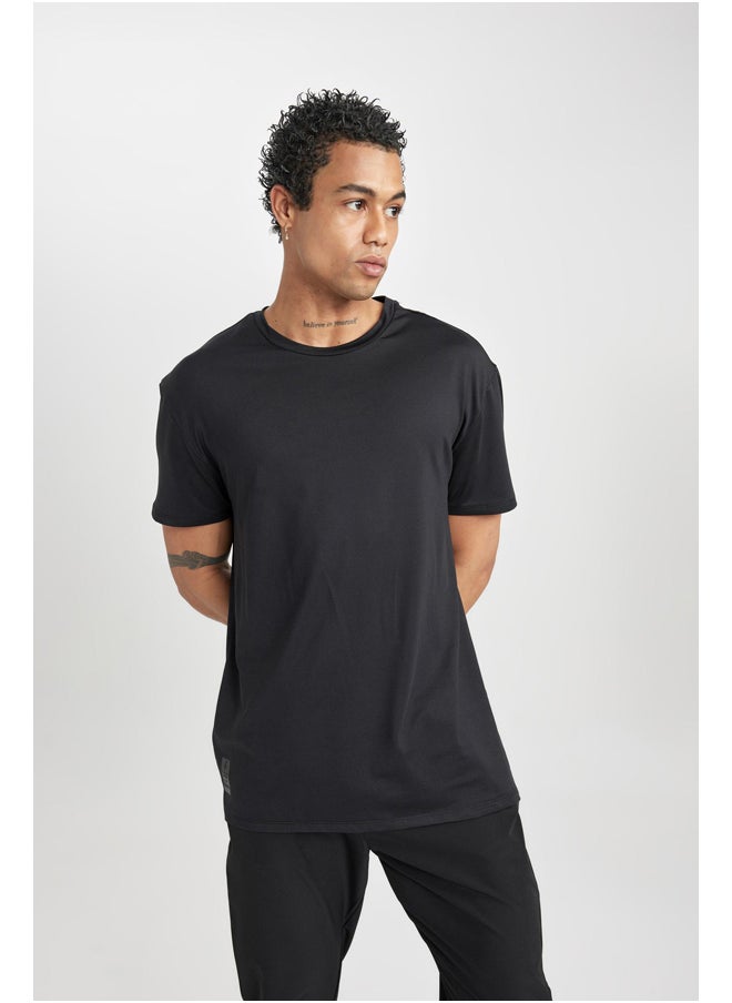 DeFacto - Man Standart Fit Crew Neck Short Sleeve Knitted T-Shirt - Image 1