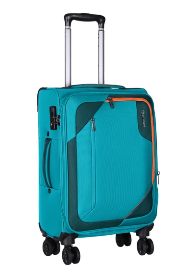 eminent Expandable Luggage Trolley Bag Soft Suitcase for Unisex Travel Polyester Shell Lightweight with TSA lock Double Spinner Wheels E765SZ Carry On 20 Inch Green