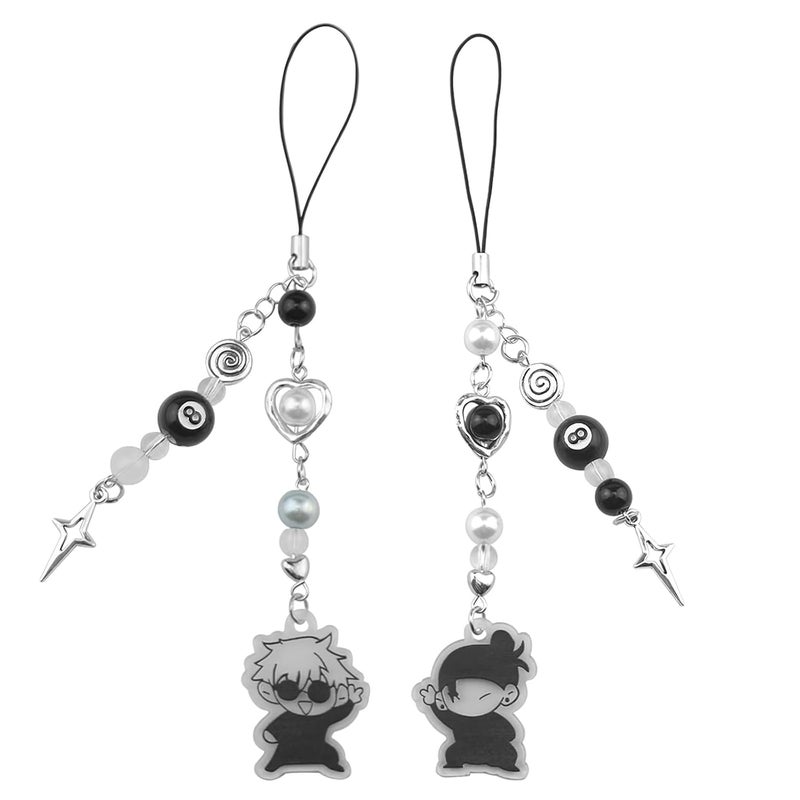 CoolShef سحر الهاتف كول شيف أنمي | سحر الهاتف جوج ساتورو وسوغورو غيتو من جوجوتسو كايسن | إكسسوارات أنمي أنيقة للهواتف، الحقائب، سلاسل المفاتيح، سماعات الأذن وزينة الكاميرا - Image 1