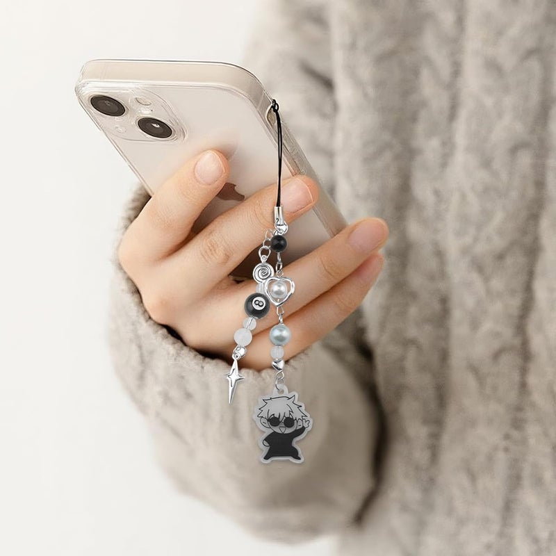 CoolShef سحر الهاتف كول شيف أنمي | سحر الهاتف جوج ساتورو وسوغورو غيتو من جوجوتسو كايسن | إكسسوارات أنمي أنيقة للهواتف، الحقائب، سلاسل المفاتيح، سماعات الأذن وزينة الكاميرا - Image 5