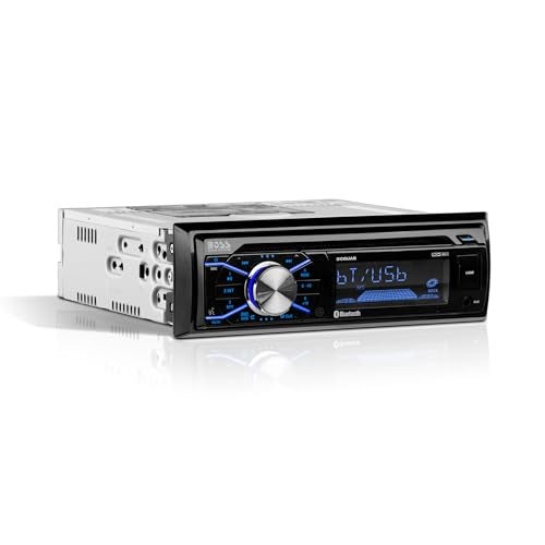 BOSS Audio Systems 508UAB Car Stereo Single Din Bluetooth CD Player AMFM Radio Receiver Auxin USB Builtin Microphone - Image 1
