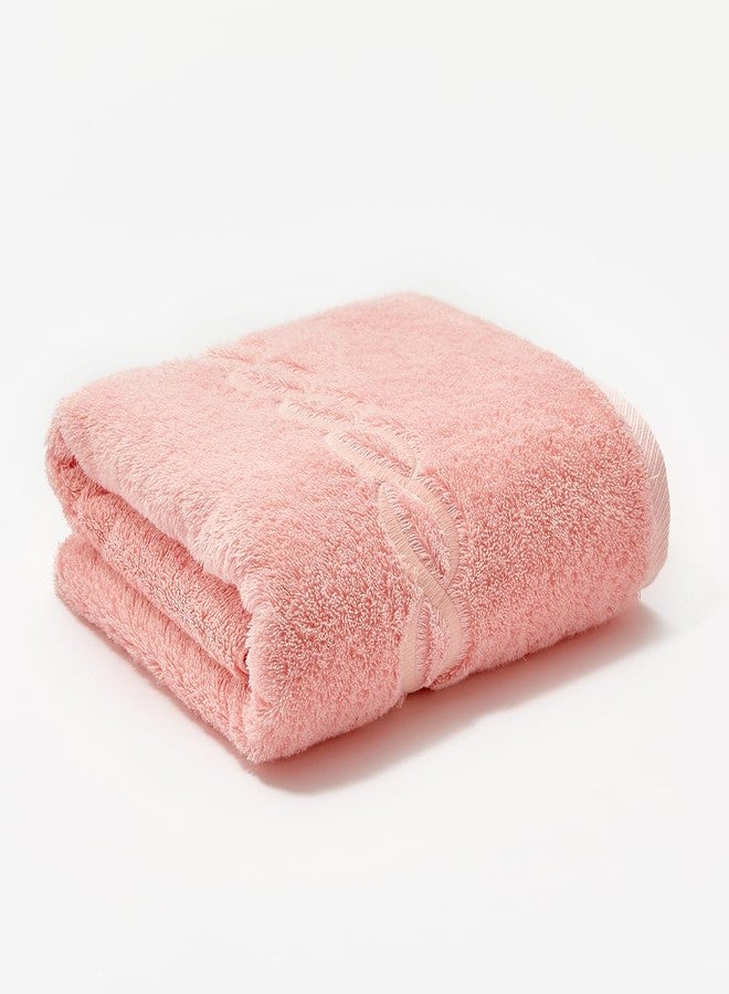 Calla Angel Superior 1000 Gram Egyptian Cotton Oversize 63 x 31 Bath Towel, 1 Piece, Pink Towel Pink Chain - Image 1